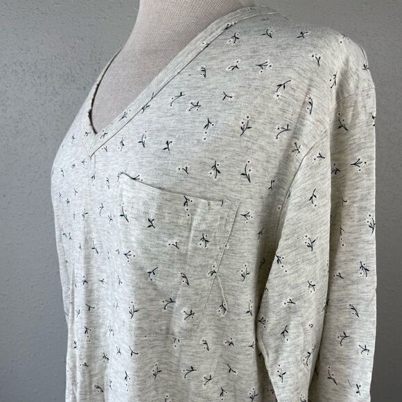 Vintage Kathryn V-Neck Floral Pajama Top Size M EUC - Picture 5 of 7